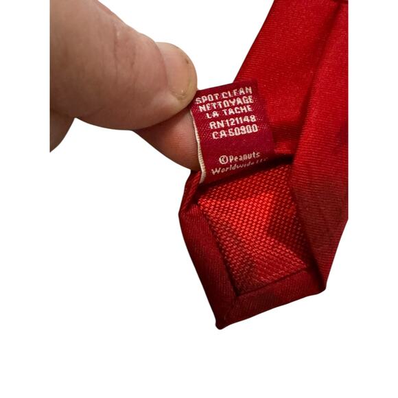 Peanuts Snoopy Woodstock Christmas Cartoon Novelty Necktie Polyester - Picture 7 of 7